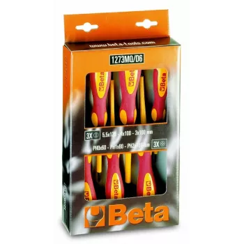 BETA 1273MQ-D6 10 dalių izoliuotas atsuktuvų rinkinys 1000V VDE