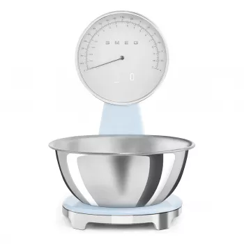 Smeg KSF01PBWW Analoginė ir skaitmeninė virtuvinė svarstyklė, pastelinė mėlyna