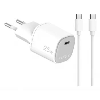 CELLY UP TC 1 USB-C 25W + C to C laidas