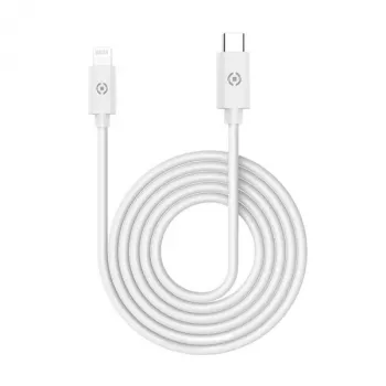 CELLY Lightning į USB-C laidas 60W - 1,2m baltas, MFi sertifikuotas