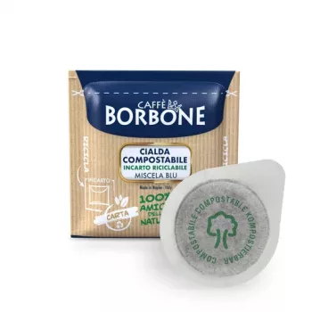 Caffè Borbone Miscela Blu 44mm ESE kavos pagalvėlės 100 vnt. (po 7,2 g)