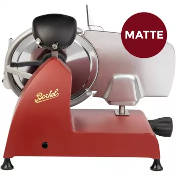 Berkel Red Line RL 250 Red Matte pjaustyklė – 250 mm ašmenys, 190 W, elektrinė