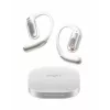 Shokz OpenFit Pro White – atviro tipo belaidės ausinės su DirectPitch™ technologija, Bluetooth 5.3, IP54, 28 h baterija