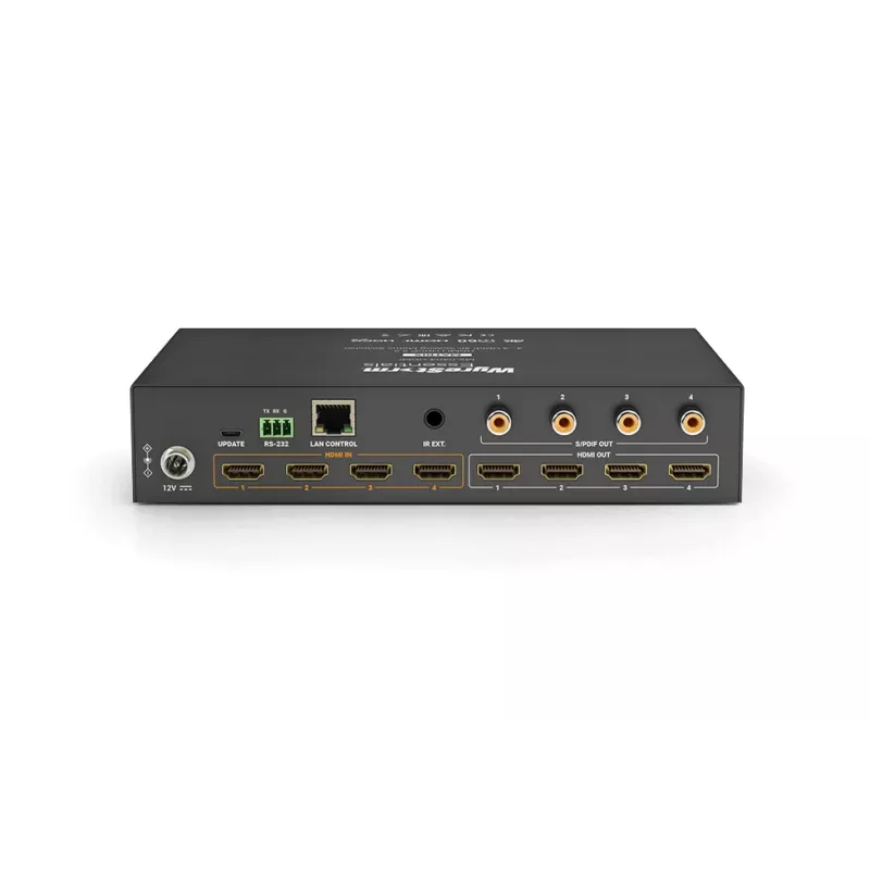 Wyrestorm MX-0404-HDMI 4x4 4K HDMI matricos perjungiklis su nepriklausomu vaizdo mastelio keitimu