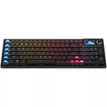 Corsair Vanguard Air 99 belaidė žaidimų klaviatūra, optiniai-mechaniniai jungikliai, žemo profilio, 8K apklausos dažnis, DE išdėstymas – juoda