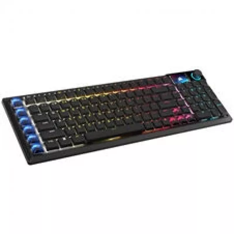 Corsair Vanguard Air 99 belaidė žaidimų klaviatūra, optiniai-mechaniniai jungikliai, žemo profilio, 8K apklausos dažnis, DE išdėstymas – juoda