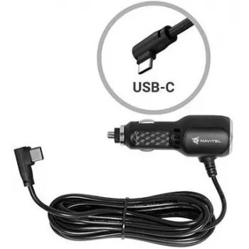 NAVITEL USB-C automobilinis įkroviklis 18W PD QC 3.0 Fast Charging juodas
