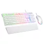 Rampage Fortuna Wired Keyboard and Mouse Combo White