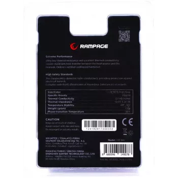 Rampage Termopad XTP-002 šiluminė tarpinė 31×50×0,2 mm PTM
