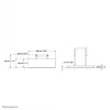 NewStar Keyboard Shelf, skirta PLASMA-M2500/W2500 serijai - juoda