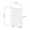 NewStar Media Player Holder, skirta NS-WMB200/WMB300 serijos meniu plokštėms – juoda