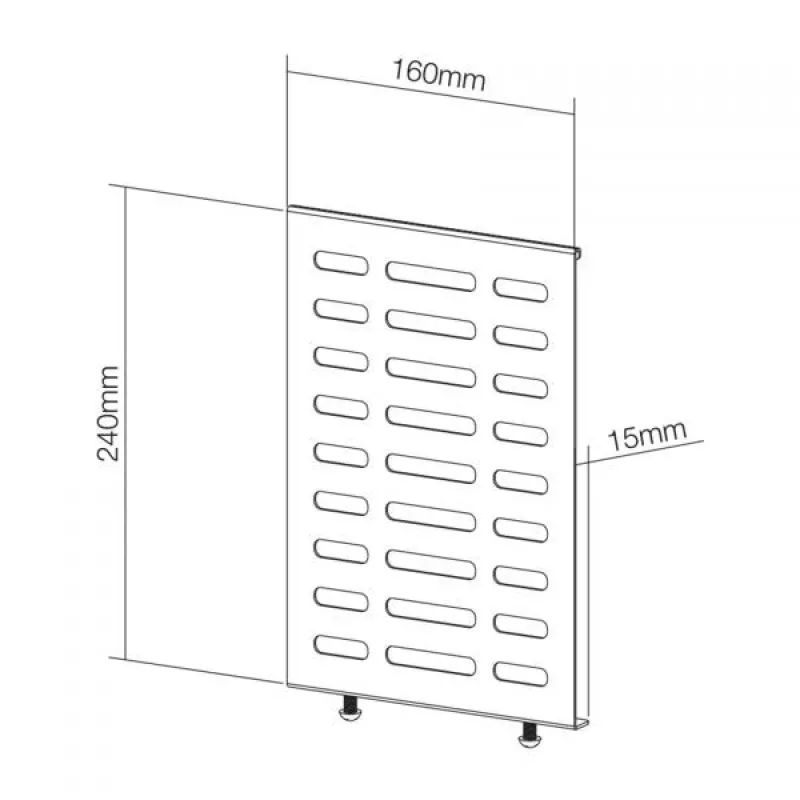 NewStar Media Player Holder, skirta NS-WMB200/WMB300 serijos meniu plokštėms – juoda