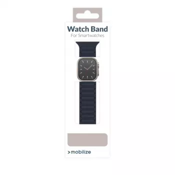 Mobilize Silicon Watch Band - Magnetic - for Apple 42/44/45/49mm - Blue