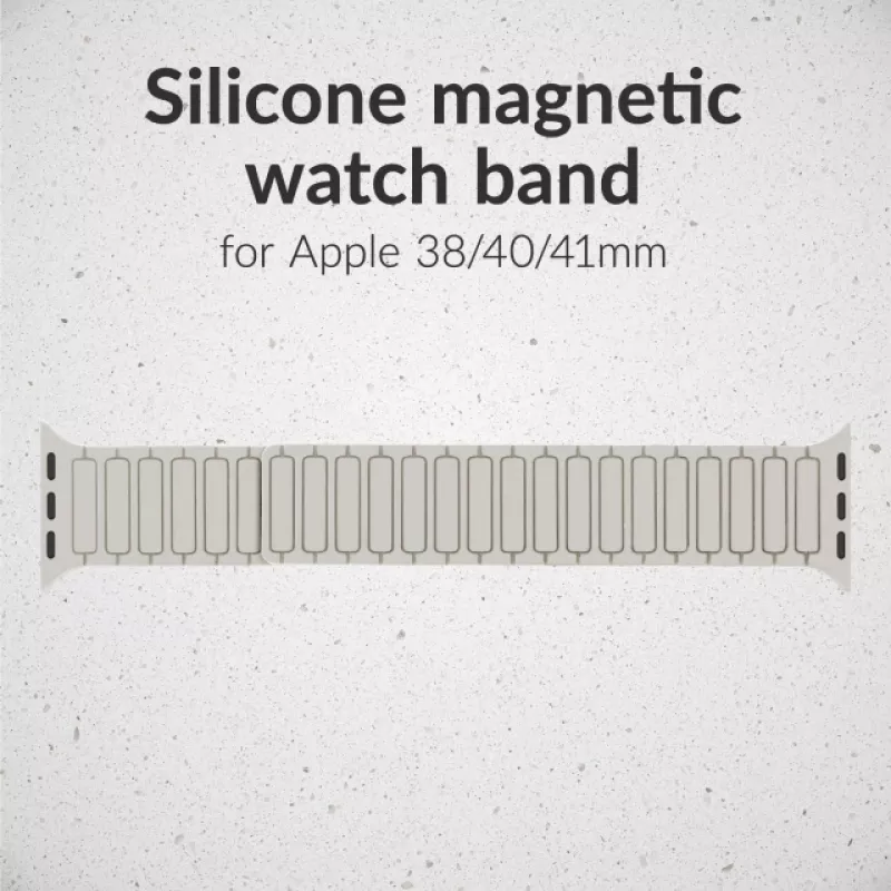 Mobilize Silicon Watch Band – Magnetic – for Apple 38/40/41mm – Starlight