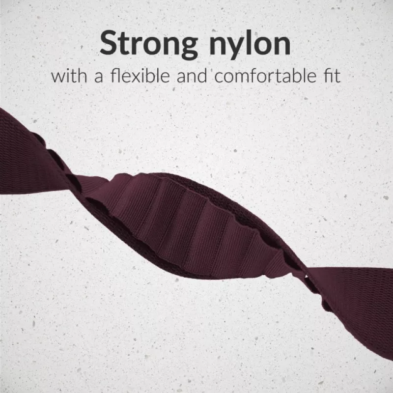 Mobilize Nylon Watch Band – Alpine – Titanium Connector – for Apple 38/40/41mm – Bordeaux