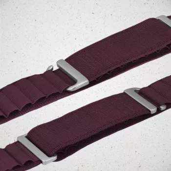 Mobilize Nylon Watch Band – Alpine – Titanium Connector – for Apple 38/40/41mm – Bordeaux
