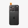 Spigen Optik Pro GLAS.TR EZ Fit Camera Protector 2-Pack - Apsauginis stiklas fotoaparato objektyvams, skirtas iPhone 16 Pro / 16 Pro Max / 17 Pro / 17 Pro Max (oranžinis)