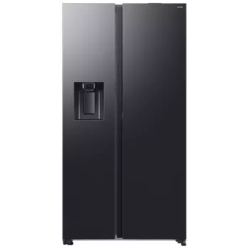Samsung RS80F64KEFEO American Style šaldytuvas-šaldiklis, 615 L, Total No Frost, vandens ir ledo dozatorius su prijungimu, Refined Steel