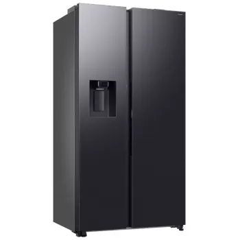 Samsung RS80F64KEFEO American Style šaldytuvas-šaldiklis, 615 L, Total No Frost, vandens ir ledo dozatorius su prijungimu, Refined Steel