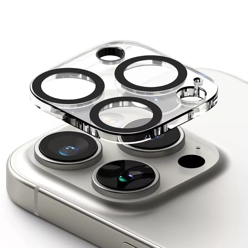 Ringke Camera Protector 2 rinkinys, skirtas iPhone 16 Pro / 16 Pro Max, skaidrus