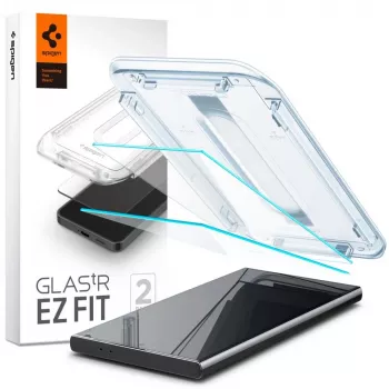 Spigen Glas.tR EZ Fit grūdinto stiklo ekrano apsauga, skirta Samsung Galaxy S24 Ultra – 2 vnt. pakuotė