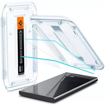 Spigen Glas.tR EZ Fit grūdinto stiklo ekrano apsauga, skirta Samsung Galaxy S24 Ultra – 2 vnt. pakuotė