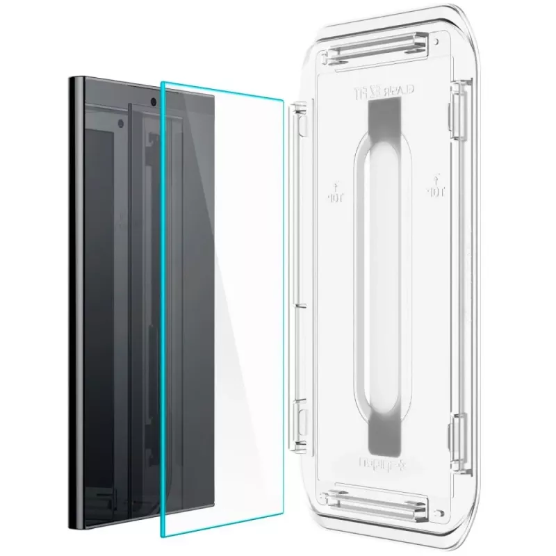 Spigen Glas.tR EZ Fit grūdinto stiklo ekrano apsauga, skirta Samsung Galaxy S24 Ultra – 2 vnt. pakuotė