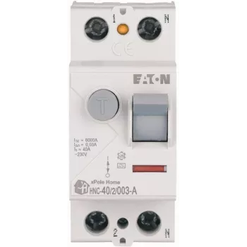 EATON HNC-40/2/003-A 40A 2P 30mA Type A RCCB 6kA diferencialinis grandinės pertraukiklis