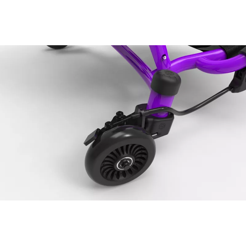 EzyRoller Drifter X Foot-Powered Drifting Go-Kart for Kids 4-14 Years Purple