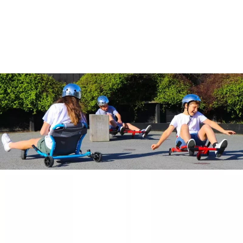 EzyRoller Drifter X Foot-Powered Drifting Go-Kart for Kids 4-14 Years Purple