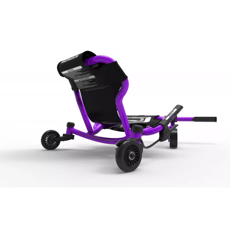 EzyRoller Drifter X Foot-Powered Drifting Go-Kart for Kids 4-14 Years Purple