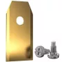 EXTRA DIGITAL Robotic Lawnmower Blades, 35x18x0.75 mm, Titanium Coated, 30 vnt.