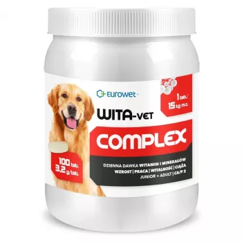 EUROWET Wita-Vet Complex 3.2g šunų papildas – 100 tablečių