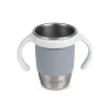 Beaba Stainless Steel 360° Training Cup Pebble Grey