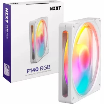 NZXT F140 RGB White 140mm PWM ventiliatorius su adresuojamu RGB