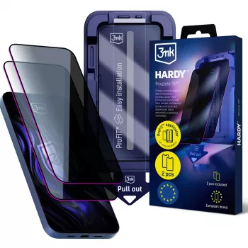 3MK PROTECTION Apple iPhone 14 Pro – 3mk Hardy Privzone 9H grūdinto stiklo privatumo apsauginė plėvelė