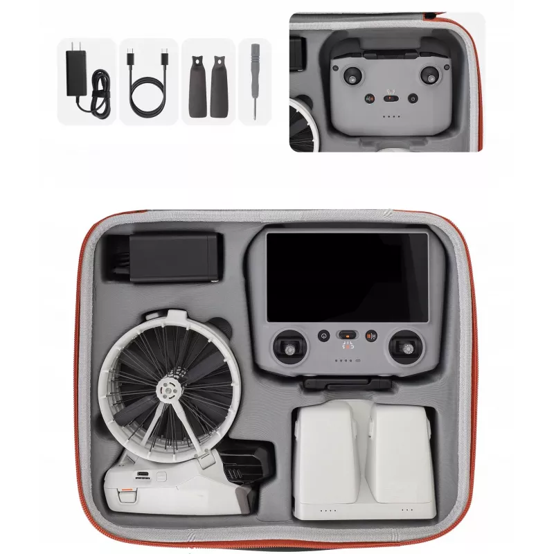 SUNNYLIFE XL Hard Case for DJI Flip Drone and Remote Controller - Orange