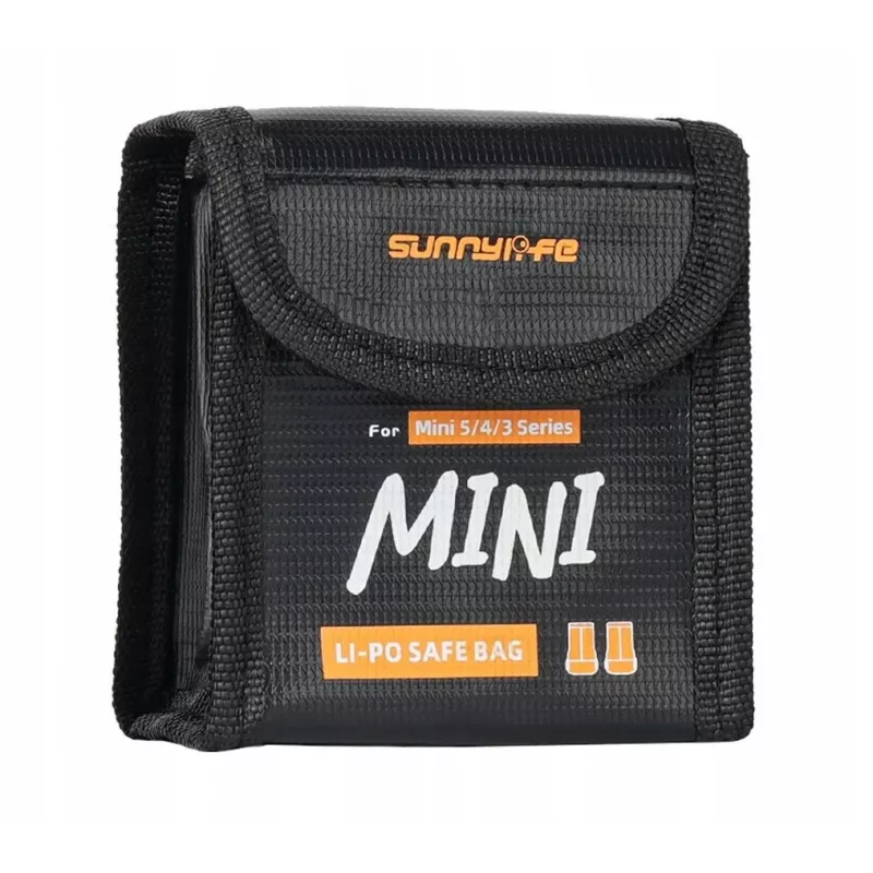 SUNNYLIFE Fireproof Battery Safety Bag, skirta 2x DJI Mini 5/4/3 Pro / Mini 3 / Lito 1 / Lito X1 akumuliatoriams