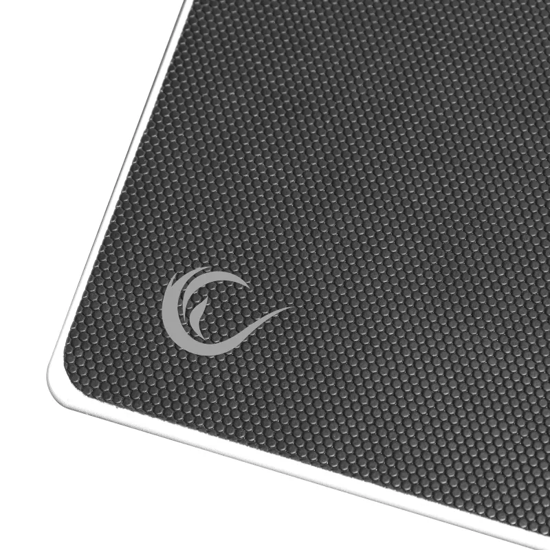 Rampage Vision Glass Mouse Pad XL 450x400 mm Micro-Etched Tempered Glass Black