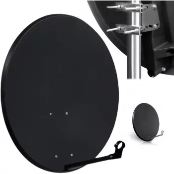 CORAB COR-800SAE-C 80 cm Offset Satellite Dish, Anthracite