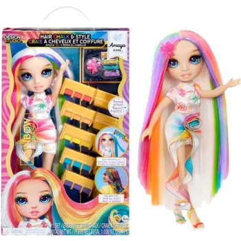 MGA Rainbow High Hair Chalk & Style Doll – Amaya Raine