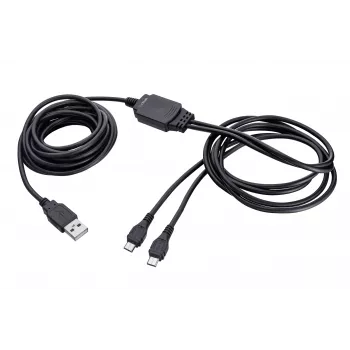 TRUST GXT 222 DUO Charge & Play Cable 2m Black, USB-A to Micro-USB, skirta Xbox One valdikliams