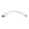 Gembird Mini DisplayPort į HDMI adapteris 4K 30Hz baltas A-MDPM-HDMIF-02-W