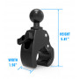 RAM Mounts RAP-404U Tough-Claw B dydžio spaustuvo pagrindas su 1 colio rutuliu – juodas