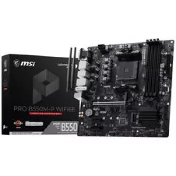 MSI PRO B550M-P WiFi6E pagrindinė plokštė (B550, AM4, mATX, AMD)