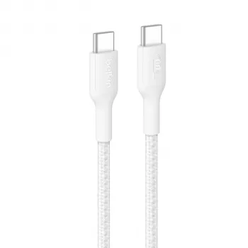 Belkin BOOSTCHARGE pintas USB-C į USB-C laidas 60W PD 2m baltas