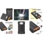 LogiLink saulės baterijos power bank 10000 mAh, 20 W, juodas/oranžinis