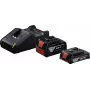 Bosch Professional 18V paleidimo rinkinys (GBA 18V 4.0/2.0Ah + GAL 18V-40 Professional) (juodas, 2x Li-Ion baterijos, AMPShare aljansas)