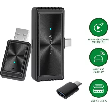4smarts Wireless CarPlay Screen Mirroring Adapter, juodos spalvos
