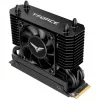 Team Group T-Force GC PRO 2TB M.2 2280 PCIe Gen5 NVMe SSD su T-FORCE DARK AirFlow radiatoriumi, juoda